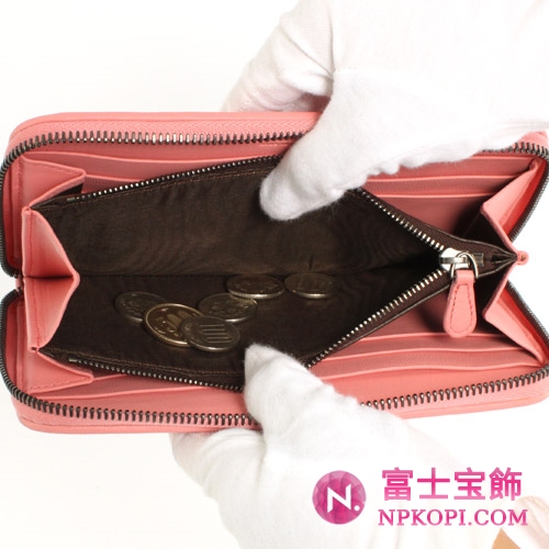 ボッテガヴェネタ シープスキン 長財布 ペタルピンク 114076V05116640 